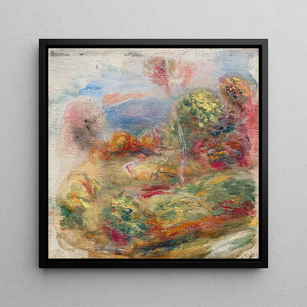 Landscape of the South - Pierre-Auguste Renoir — framed artwork on a wall