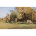 Reproduction of the painting Summer Landscape Painting with Cows - Alfred Zoff