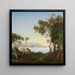Landscape italique - Janus Andreas Bartholin la Cour — framed artwork on a wall