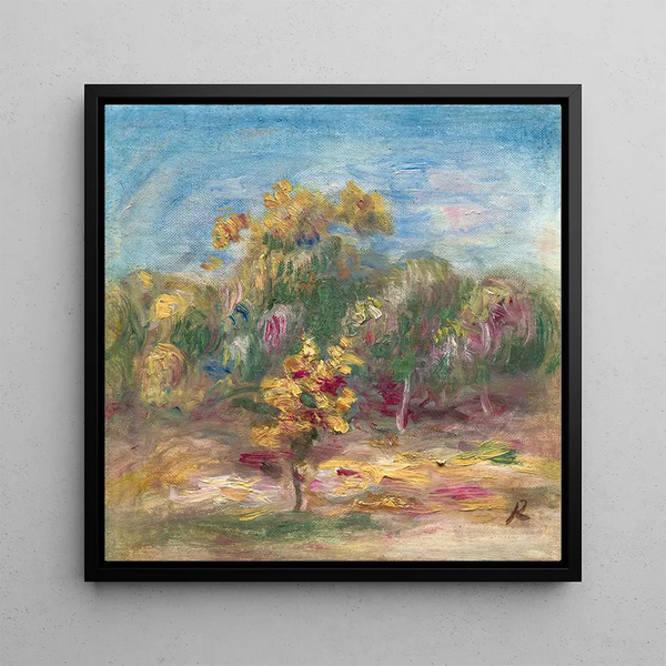Landscape of Trees - Pierre-Auguste Renoir — framed artwork on a wall