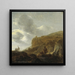 Mountain Landscape Painting - Guillam Dubois — framed artwork on a wall