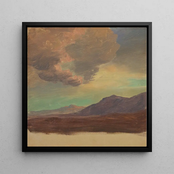 Landscape Painting near Palestine or Syria - Frederic Edwin Church — framed artwork on a wall