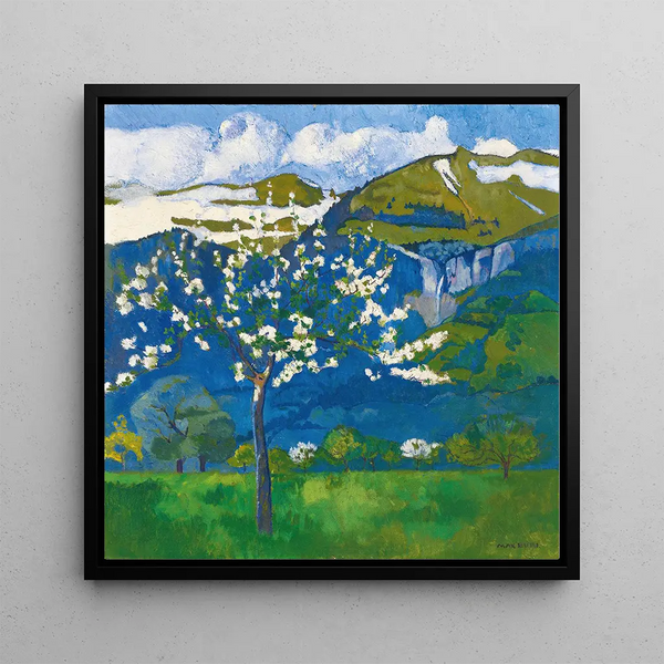 Spring Landscape Painting - Max Buri — framed artwork on a wall
