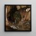Landscape painting with nomadic families 2 - Cornelis van Dalem — framed artwork on a wall