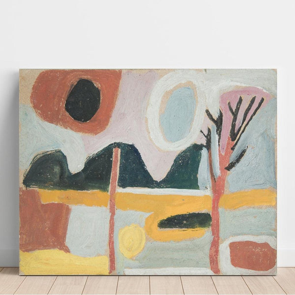 Reproduction of the painting Stylized landscape painting with a tree - Sasza Blonder