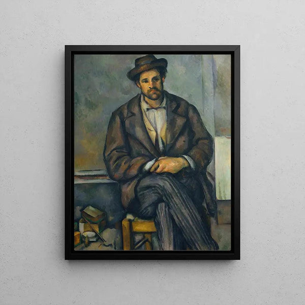 Reproduction of the painting Peasant sitting - Paul Cézanne