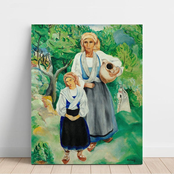 Reproduction of the painting Traditional Costume Peasants Painting - Moïse Kisling