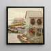 drying skins in Sitka - Theodore J Richardson — framed artwork on a wall