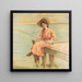 Fishing - Anonymous — framed artwork on a wall