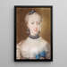 Queen Juliane Marie - Peder Als — framed artwork on a wall