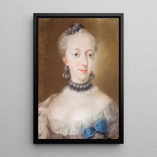 Queen Juliane Marie - Peder Als — framed artwork on a wall