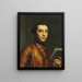 Portrait of Anton Raphael Mengs - Peder Als — framed artwork on a wall