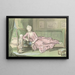 Third sketch for the painting of Caroline Mathilde and Frederik - Peder Als — framed artwork on a wall