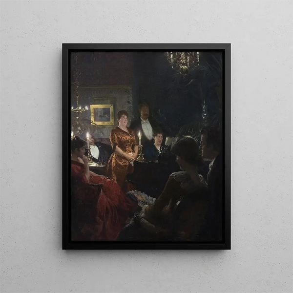 A duo - Peder Severin Krøyer — framed artwork on a wall