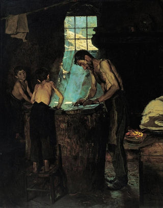 Peder Severin Kryer - Hatters in an Italian village.webp