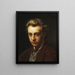 Portrait of the painter Frans Schwartz - Peder Severin Krøyer — framed artwork on a wall