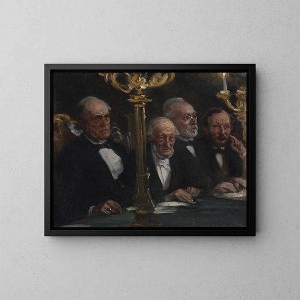 Group of Portraits - Peder Severin Krøyer — framed artwork on a wall