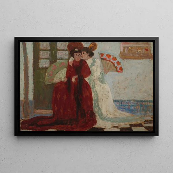 Confidence - Pedro Figari — framed artwork on a wall