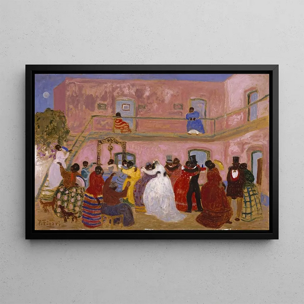 En route for the honeymoon - Pedro Figari — framed artwork on a wall