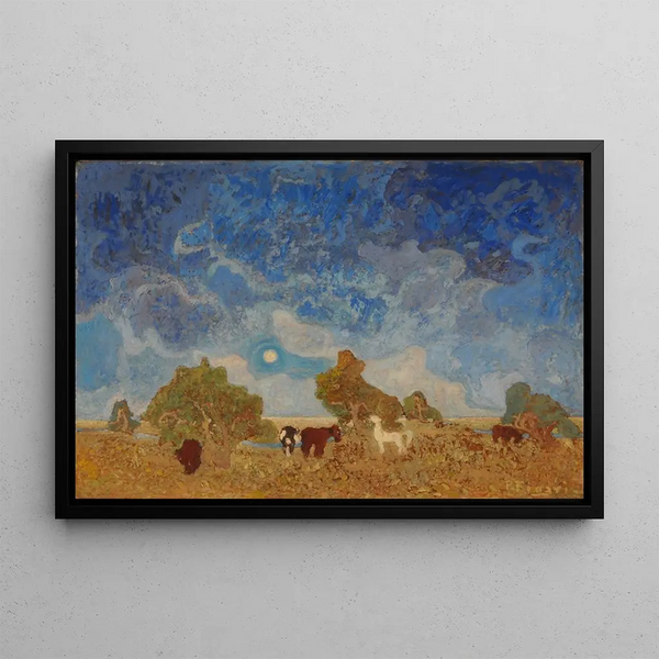 Pampa - Pedro Figari — framed artwork on a wall