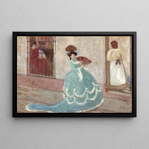 Rosarito Rio de la Plata - Pedro Figari — framed artwork on a wall