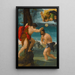 The Baptism of Christ - Pedro Machuca — framed artwork on a wall