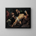 The Sacrifice of Isaac - Pedro Orrente — framed artwork on a wall