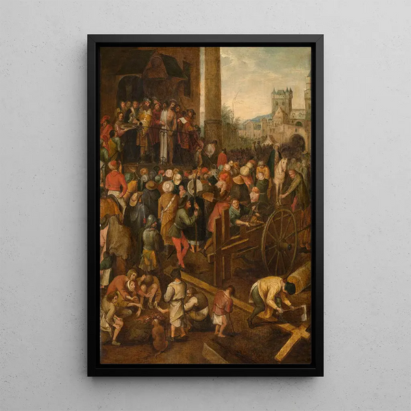 Ecce Homo Painting - Peeter Baltens — framed artwork on a wall
