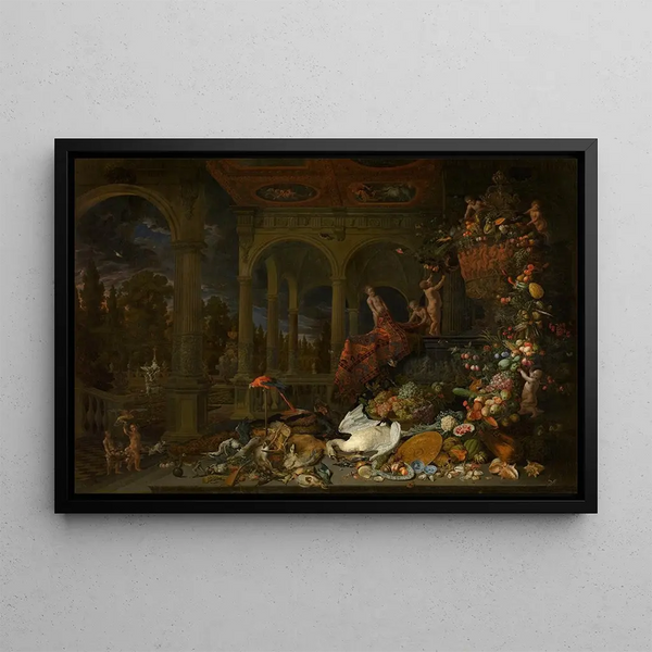 Still life painting - Peeter Gijsels — framed artwork on a wall