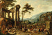 an Italianate landscape with a market scene - Peeter van Bredael — artwork view