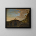 Pont de pierre - Peeter van Bredael — framed artwork on a wall