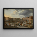 The Old Cow Market in Antwerp - Peeter van Bredael — framed artwork on a wall