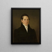 Portrait Painting of Carl Johann Lorentz - Pehr Berggren — framed artwork on a wall
