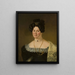 Portrait of Sara Catarine Lorentz - Pehr Berggren — framed artwork on a wall