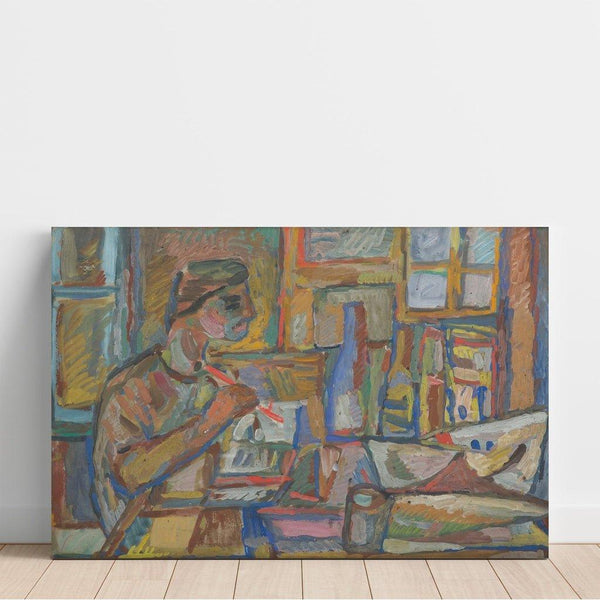 Reproduction of the painting Painter in the Studio - Sasza Blonder