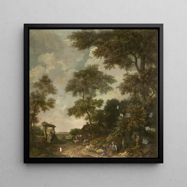 Wall art of a Dutch landscape with a sandy path - Jurriaan Andriessen — framed artwork on a wall