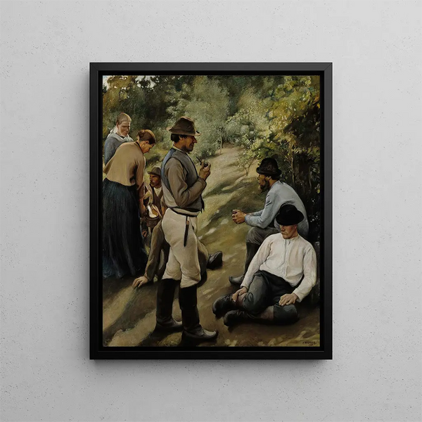 Rest Time - Pekka Halonen — framed artwork on a wall
