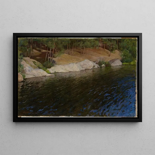 Rive - Pekka Halonen — framed artwork on a wall