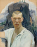 Self-portrait painting - Pekka Halonen — artwork view