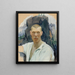 Self-portrait painting - Pekka Halonen — framed artwork on a wall