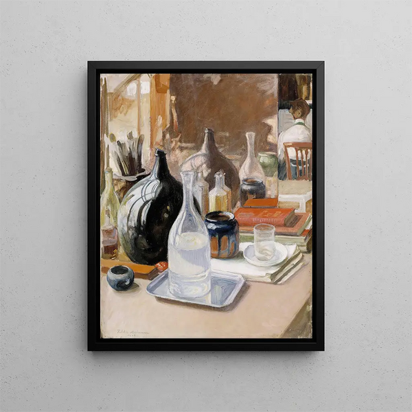 Still life - Pekka Halonen — framed artwork on a wall