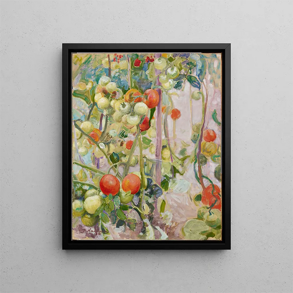 Tomatoes - Pekka Halonen — framed artwork on a wall