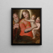 The Virgin and Child with Saint John - Pellegrino Tibaldi — framed artwork on a wall