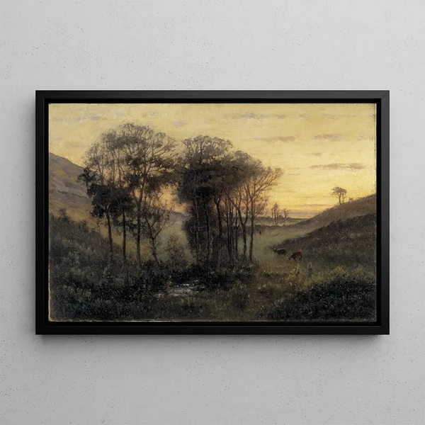 La vallée des peintres, Carolles - Per Ekström — framed artwork on a wall