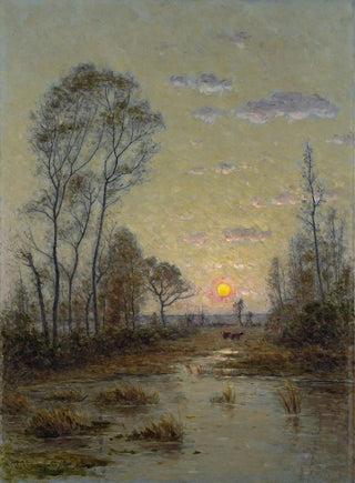 Per Ekstrm - Two Cows in an Evening Landscape.webp
