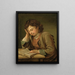 A boy reading - Per Krafft the Elder — framed artwork on a wall