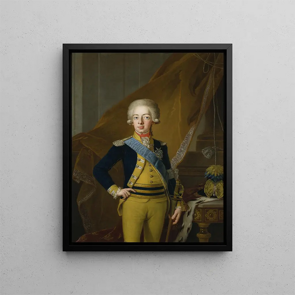 Gustave IV Adolphe 1778-1837 King of Sweden - Per Krafft the Elder — framed artwork on a wall