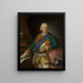 Portrait Painting of Alojzy Brühl 1739-1793 General - Per Krafft the Elder — framed artwork on a wall