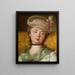 Portrait of a Lady - Per Krafft the Elder — framed artwork on a wall