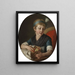 La fille de l'artiste Wilhelmina - Per Krafft l'Ancien — framed artwork on a wall